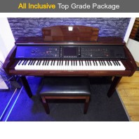Used Yamaha CVP309 Polished Mahogany Digital Piano Complete Package